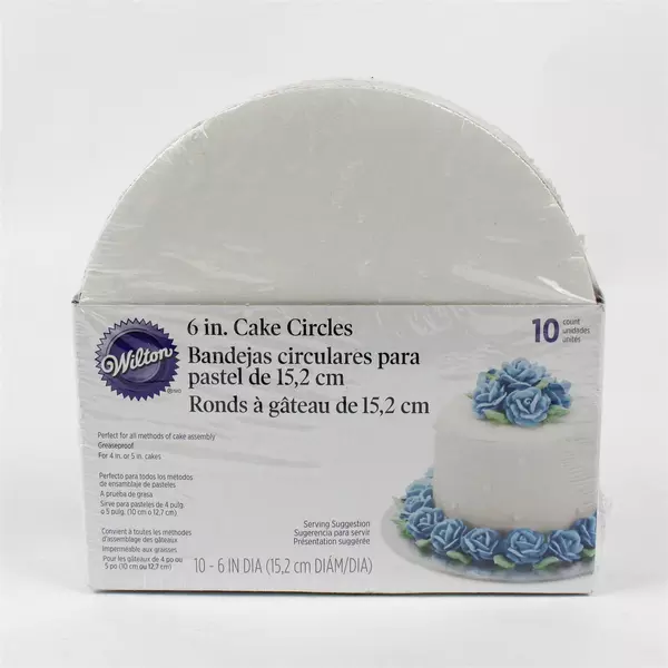 Set of 10 Wilton 6" Cake Circles Baking Supply