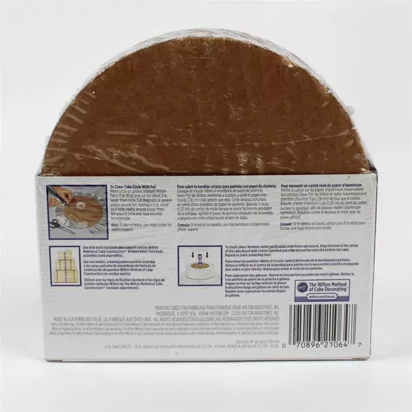 Set of 10 Wilton 6" Cake Circles Baking Supply