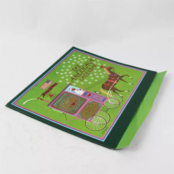 Lot of 2 Vintage 1974 The Americana Calendar Designed by Charles Wysocki