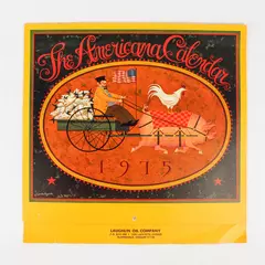 Vintage 1975 The Americana Calendar Designed by Charles Wysocki
