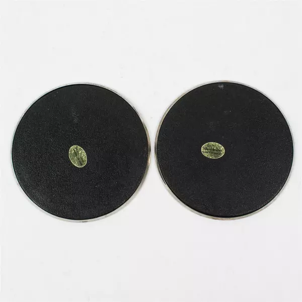 Set of 2 Vintage Silver Plated Coasters 3.5"