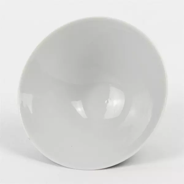 Small Hand-Painted Blue White and Gold Porcelain Rice/Soup Bowl 4.5"