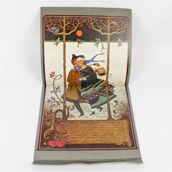 Vintage 1978 The Americana Calendar Designed by Charles Wysocki