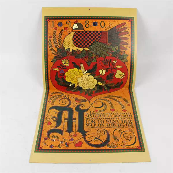 Vintage Amcal Inc 1980 The Americana Calendar Designed by Charles Wysocki