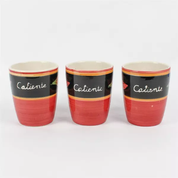 Lot Of 3 Royal Norfolk RNF33 Pattern Ceramic Mugs/Cups 4.5" Tall