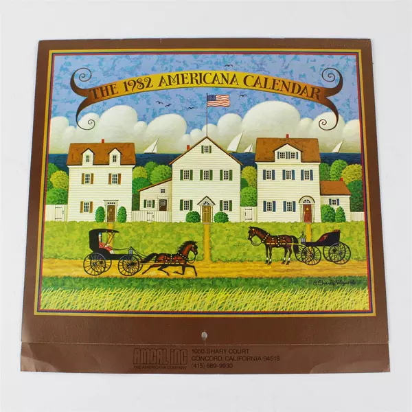 Vintage Amcal Inc 1982 The Americana Calendar Designed by Charles Wysocki