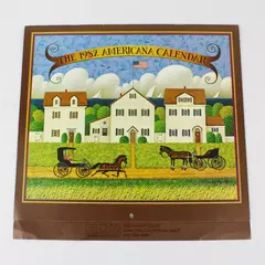Vintage Amcal Inc 1982 The Americana Calendar Designed by Charles Wysocki