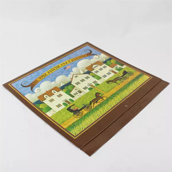 Vintage Amcal Inc 1982 The Americana Calendar Designed by Charles Wysocki