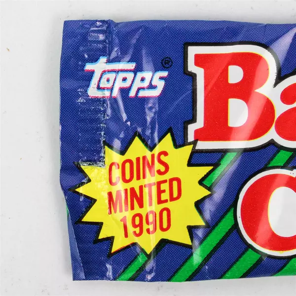 Lot of 2 Topps Pack of 3 Baseball Coins 1990 Sealed