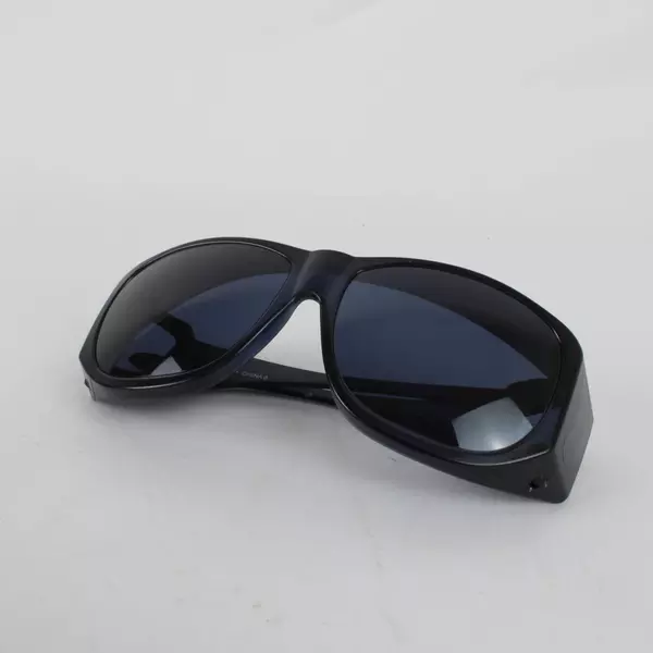 Solar Shield Black Sunglasses with Over Glasses Design Lightweight Comfort