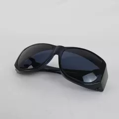 Solar Shield Black Sunglasses with Over Glasses Design Lightweight Comfort