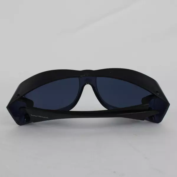Solar Shield Black Sunglasses with Over Glasses Design Lightweight Comfort