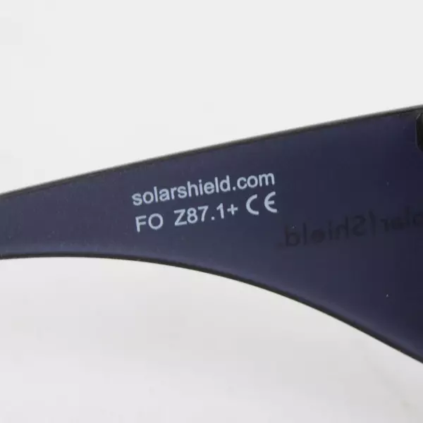 Solar Shield Black Sunglasses with Over Glasses Design Lightweight Comfort
