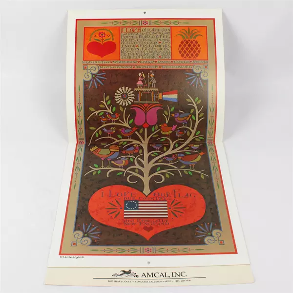 Vintage Amcal Inc 1983 The Americana Calendar Designed by Charles Wysocki
