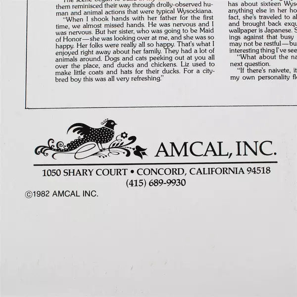 Vintage Amcal Inc 1983 The Americana Calendar Designed by Charles Wysocki