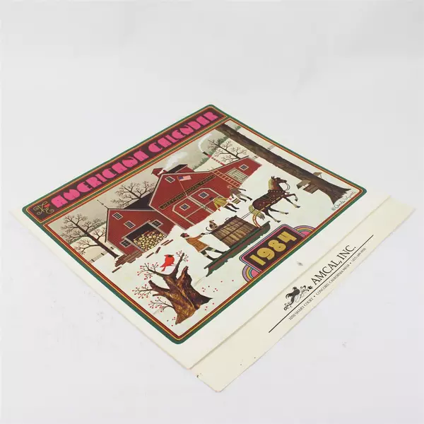 Vintage Amcal Inc 1984 The Americana Calendar Designed by Charles Wysocki