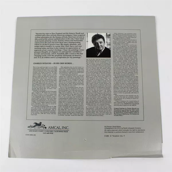 Vintage Amcal Inc 1985 The Americana Calendar Designed by Charles Wysocki