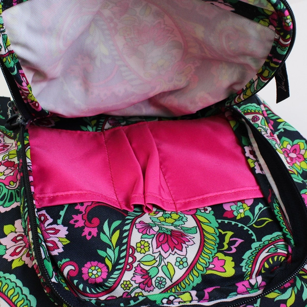 Vera Bradley Small Petal Paisley Multicolor Pattern Backpack FLAWED