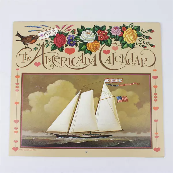 Vintage Amcal Inc 1988 The Americana Calendar Designed by Charles Wysocki