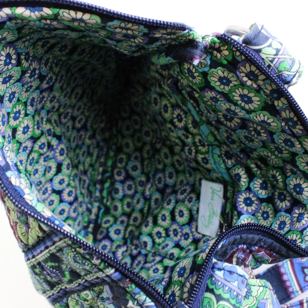 Vera Bradley Blue Rhapsody Floral Paisley Pattern Crossbody