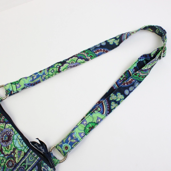 Vera Bradley Blue Rhapsody Floral Paisley Pattern Crossbody