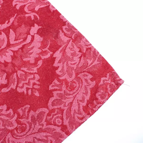 Unbranded Patterned Solid Raspberry Red Rectangular Color Tablecloth 57" x 86"