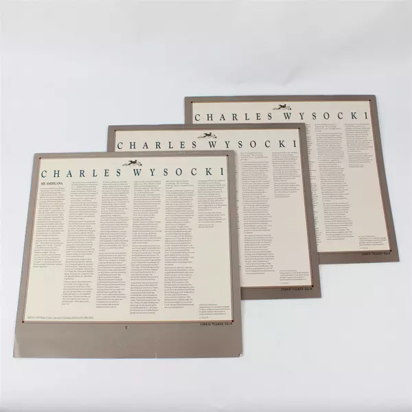 Lot of 3 Vintage Amcal Inc 1989 The Americana Calendar by Charles Wysocki