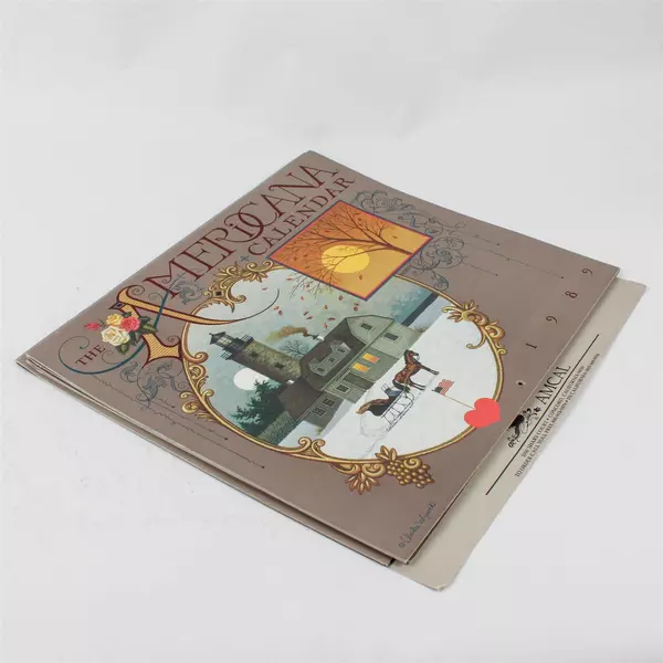 Lot of 3 Vintage Amcal Inc 1989 The Americana Calendar by Charles Wysocki