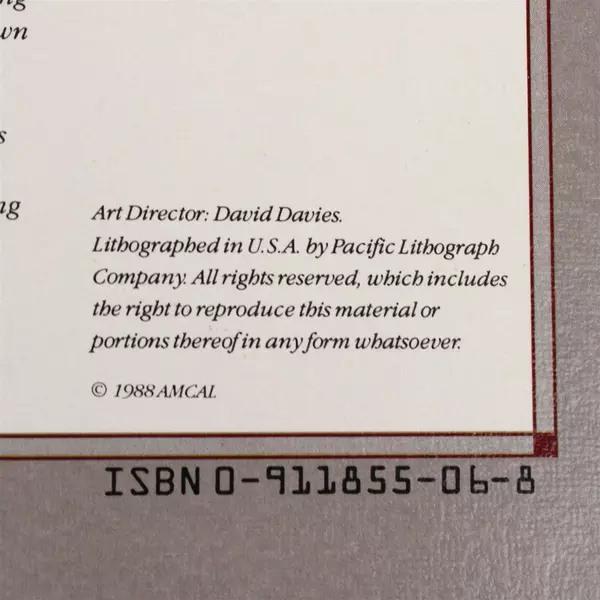 Lot of 3 Vintage Amcal Inc 1989 The Americana Calendar by Charles Wysocki