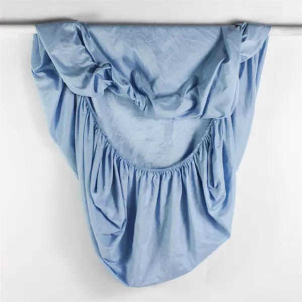 Lot Of 4 Mainstays Full Sheet Set (Fitted, Flat, 2 Pillowcases) Solid Light Blue