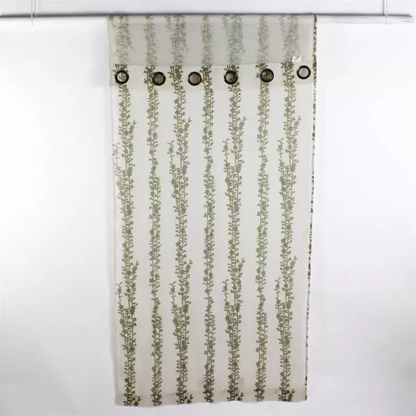 CHD Home Textiles LLC Curtain Panel Metal Grommets Vine/Leaf Pattern 36" x 83"