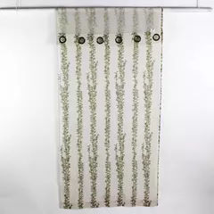 CHD Home Textiles LLC Curtain Panel Metal Grommets Vine/Leaf Pattern 36" x 83"