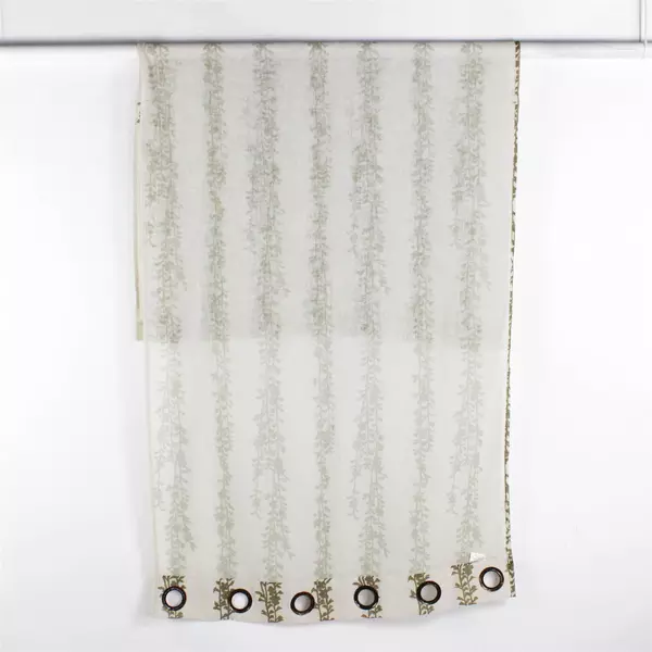 CHD Home Textiles LLC Curtain Panel Metal Grommets Vine/Leaf Pattern 36" x 83"