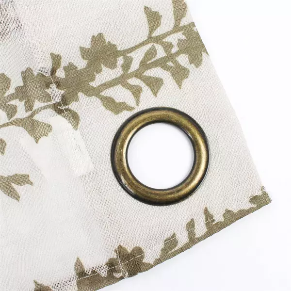 CHD Home Textiles LLC Curtain Panel Metal Grommets Vine/Leaf Pattern 36" x 83"