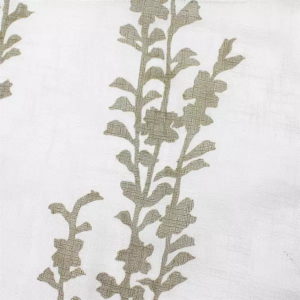 CHD Home Textiles LLC Curtain Panel Metal Grommets Vine/Leaf Pattern 36" x 83"