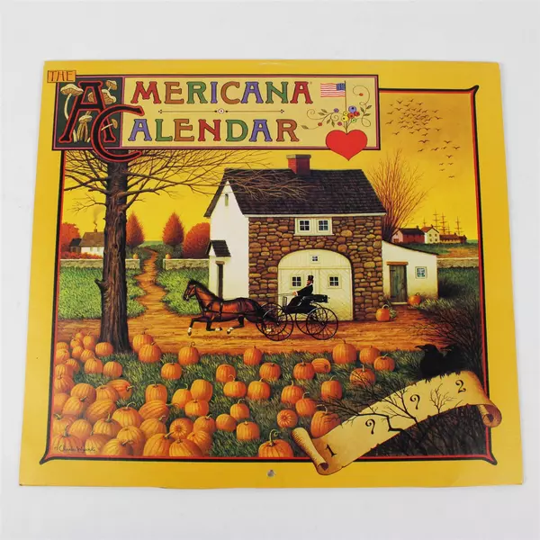 Vintage Amcal Inc The Americana Calendar 1992 Designed by Charles Wysocki 