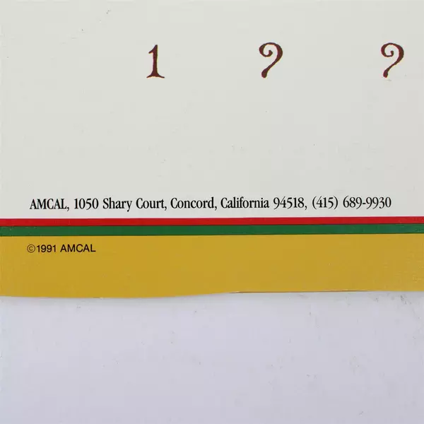 Vintage Amcal Inc The Americana Calendar 1992 Designed by Charles Wysocki 