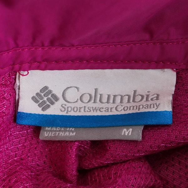 Columbia Embroidered Pinot Camp Pink Windbreaker Women's Medium