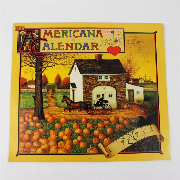 Vintage 1992 The Americana Calendar Designed by Charles Wysocki