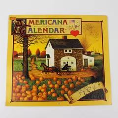 Vintage 1992 The Americana Calendar Designed by Charles Wysocki
