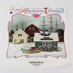 Vintage 1993 The Americana Calendar Designed by Charles Wysocki