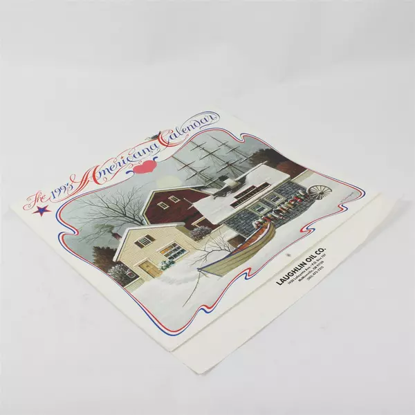 Vintage 1993 The Americana Calendar Designed by Charles Wysocki