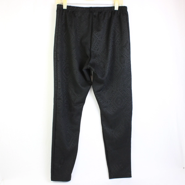 Xhileration Solid Black Tribal Design Athletic Pants Women's Size XL