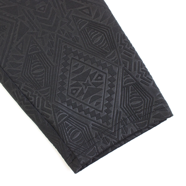 Xhileration Solid Black Tribal Design Athletic Pants Women's Size XL