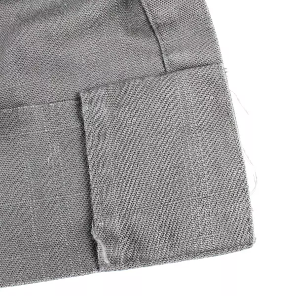 Ikea Wilj Ritva Curtain Panel 100% Cotton Solid Dark Gray Color 56" x 95"