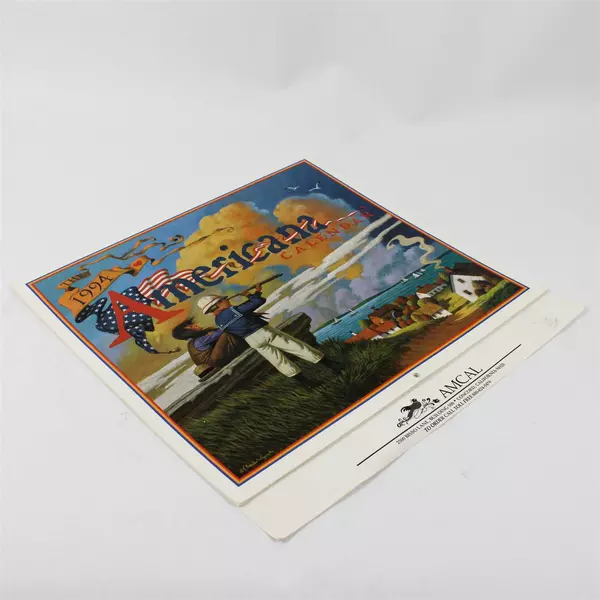 Vintage 1994 The Americana Calendar Designed by Charles Wysocki