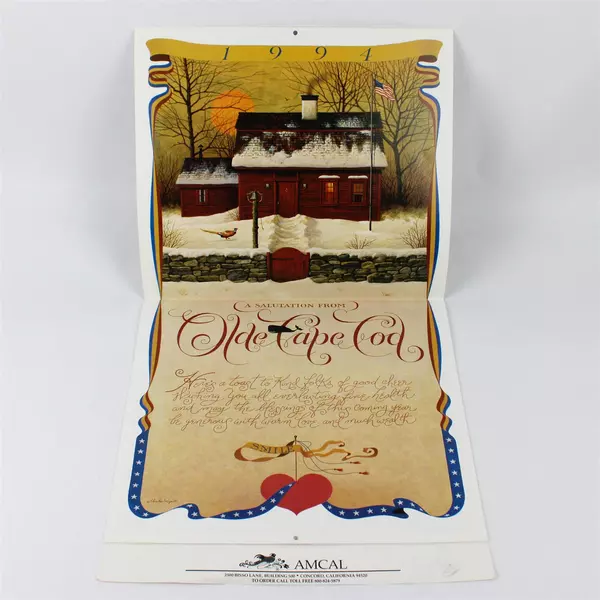 Vintage 1994 The Americana Calendar Designed by Charles Wysocki