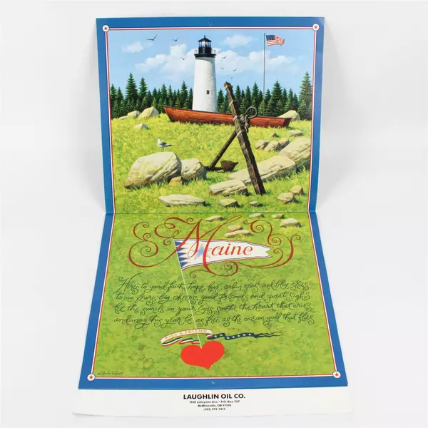 Vintage 1995 The Americana Calendar Designed by Charles Wysocki