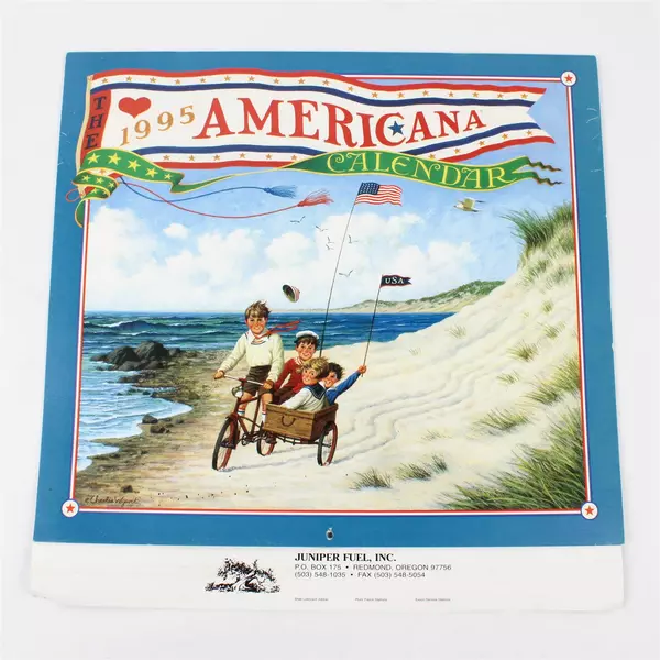 The Americana Calendar Vintage 1995 Designed by Charles Wysocki