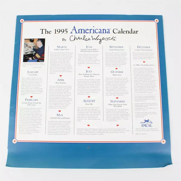 The Americana Calendar Vintage 1995 Designed by Charles Wysocki